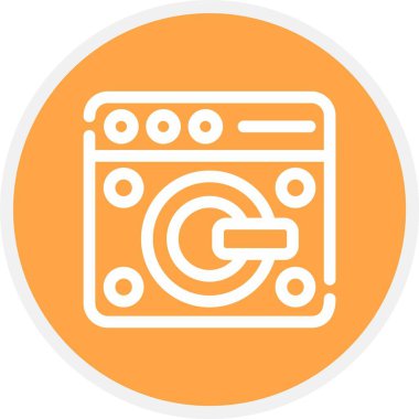 seo modern simgesinin vektör illüstrasyonu