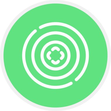 Eşsiz Pusula Satır Vektörü Simgesi