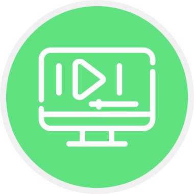 vektör lcd simgesi illüstrasyonu