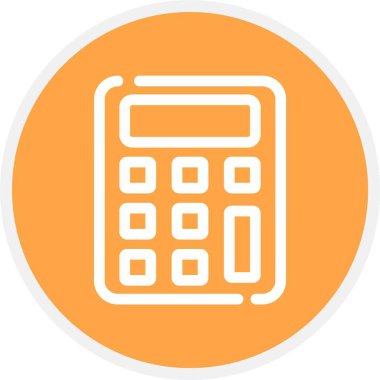 hesap makinesi simgesi vektör illüstrasyonu