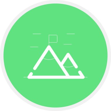 güzel peyzaj vektör çizgisi simgesi