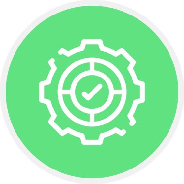 Eşsiz Ayarlar Vektör Satır Simgesi