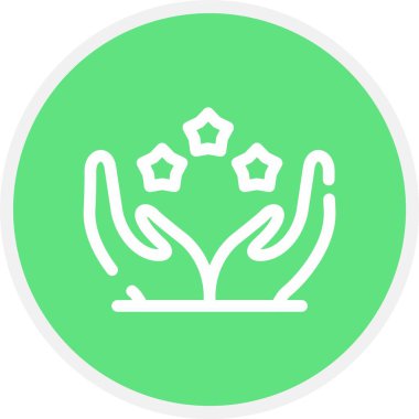 beautiful flower vector line icon