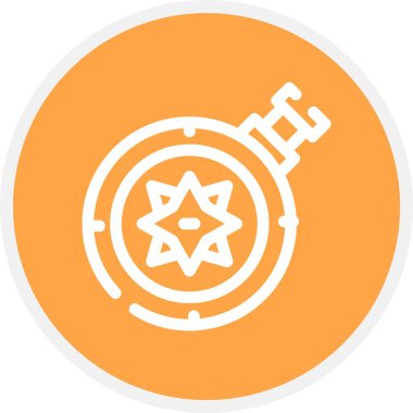 Eşsiz Pusula Vektörü Kabartma Simgesi