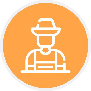 Şapkalı bir adamın vektör çizimi