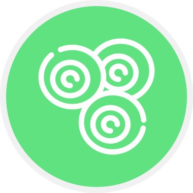 güzel bir Çin fan sembolü vektör simgesi