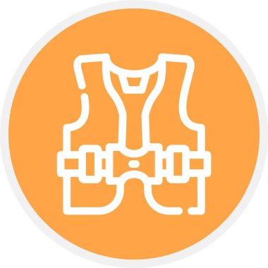 Eşsiz emniyet kemeri vektör simgesi