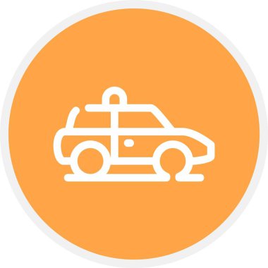 Kişisel ve ticari kullanım için araba vektör simgesi simgesi vektör çizimi..