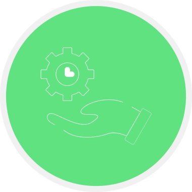 Eşsiz Ayarlar Vektör Satır Simgesi