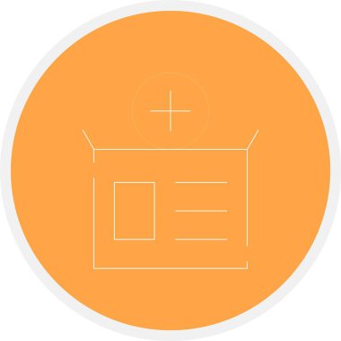 güzel tıbbi vektör çizgisi simgesi