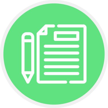 Kağıt simgesinin vektör illüstrasyonu