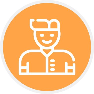 Modern insanın vektör çizimi