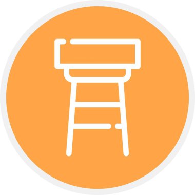 Merdiven. Web simgesi basit tasarım