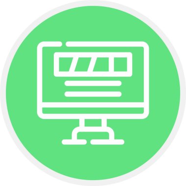 seo modern simgesinin vektör illüstrasyonu