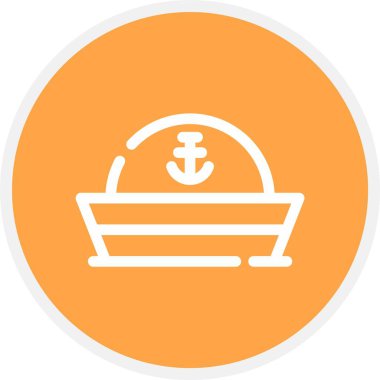 güzel gemi vektör çizgisi simgesi