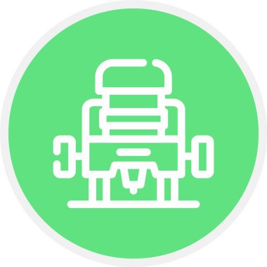 Benzersiz sırt çantası çizgisi vektör simgesi