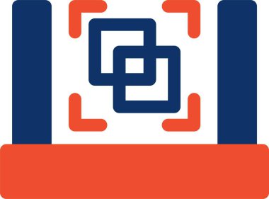 Bir harf logosunun vektör çizimi