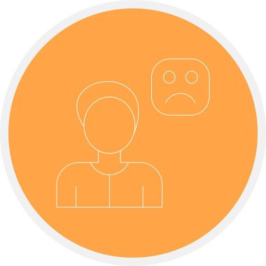 güzel genç kadın çizgi vektör simgesi