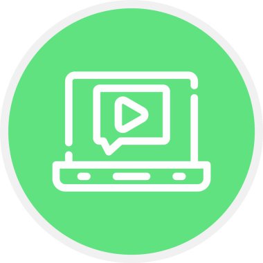 video simgesi vektör illüstrasyonu