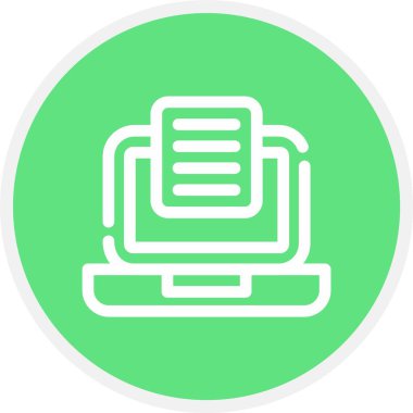 vektör lcd simgesi illüstrasyonu