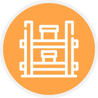 Mobilya simgesinin vektör illüstrasyonu