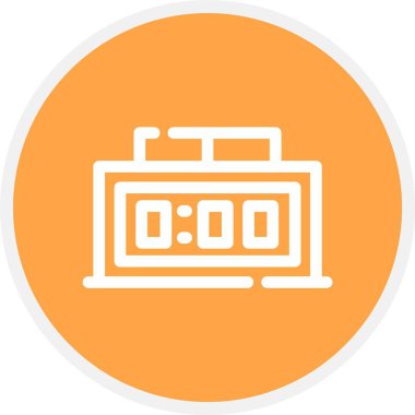 Saat simgesinin vektör illüstrasyonu