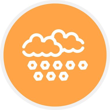 güzel bulut vektör simgesi