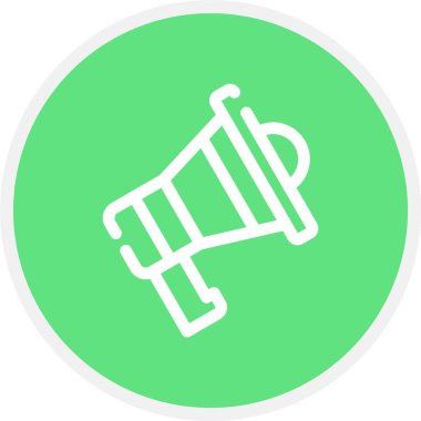 vektör megafon simgesi, basit vektör illüstrasyonu