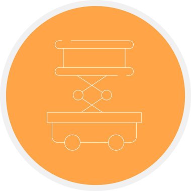 Benzersiz scooter çizgisi vektör simgesi