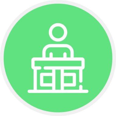 Benzersiz kütüphane vektörü simgesi