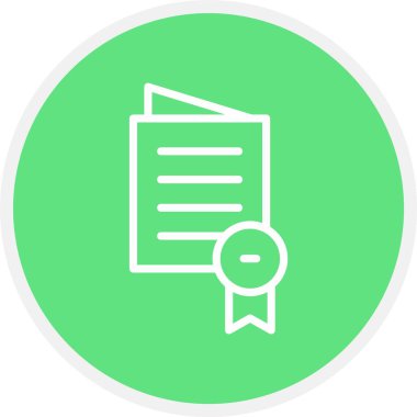 Belge simgesinin vektör illüstrasyonu