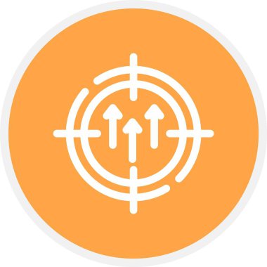 vektör hedef simgesi illüstrasyonu