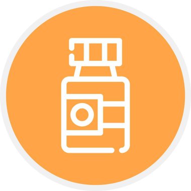 Kameranın modern simgesinin vektör illüstrasyonu