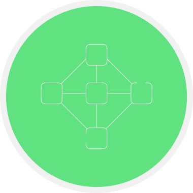 eşsiz ağ vektör simgesi