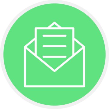 vektör posta simgesi illüstrasyonu