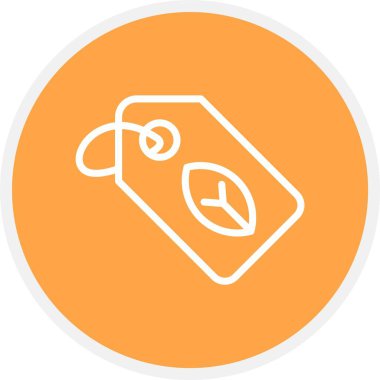 Simge etiketinin vektör illüstrasyonu