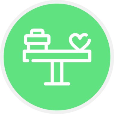 Güzel kalp vektör hattı simgesi