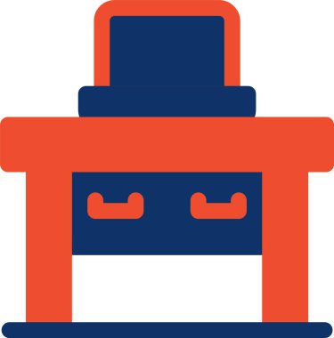 Kırmızı kutu simgesinin vektör çizimi