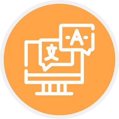 vektör lcd simgesi illüstrasyonu