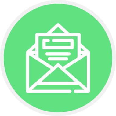 E- posta simgesi vektör illüstrasyonu