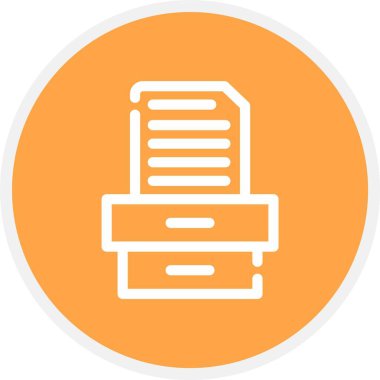 Dosya simgesinin vektör illüstrasyonu