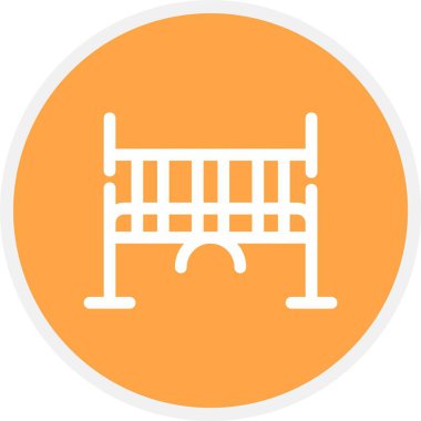 güzel bariyer vektör simgesi