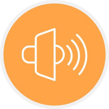 ses hoparlörü simgesi, vektör illüstrasyonu