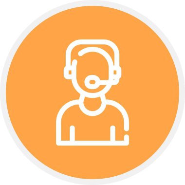 Müşteri vektör satırı simgesi