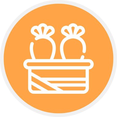 Sepetin içindeki bebek, yeni doğmuş bir bebeğin vektör çizimi