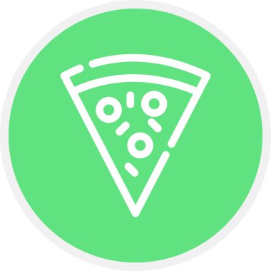 Pizza simgesinin vektör illüstrasyonu