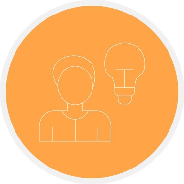 İnsan simgesinin vektör illüstrasyonu