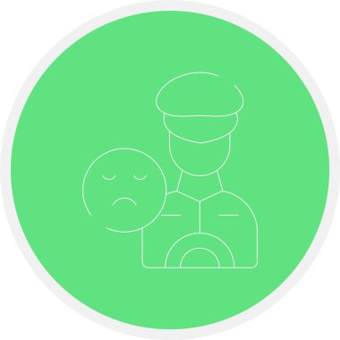 vektör üzgün emoji simgesi