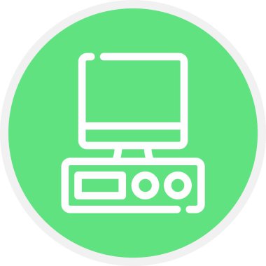 bilgisayar izleyici vektör simgesi