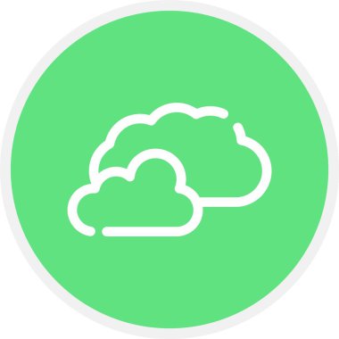 Bulut simgesi vektör illüstrasyonu